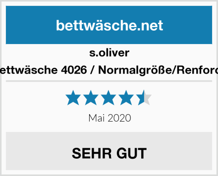 s.oliver Bettwäsche 4026 / Normalgröße/Renforce Test