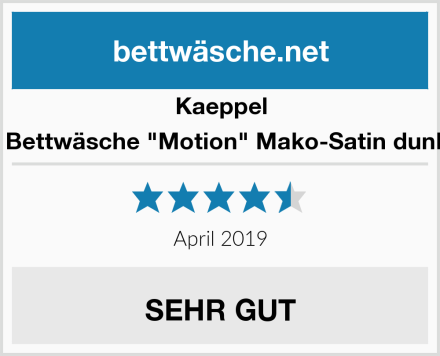 Kaeppel Wende Bettwäsche "Motion" Mako-Satin dunkelgrau Test