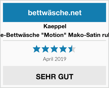 Kaeppel Wende-Bettwäsche "Motion" Mako-Satin rubinrot Test