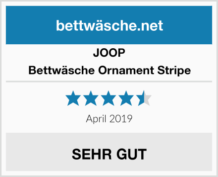 JOOP Bettwäsche Ornament Stripe Test
