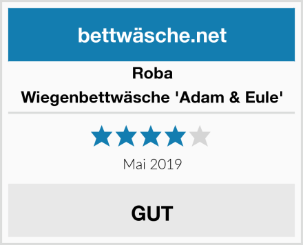 Roba Wiegenbettwäsche 'Adam & Eule' Test