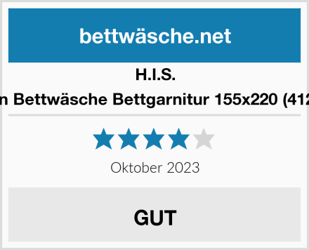 H.I.S. Linon Bettwäsche Bettgarnitur 155x220 (412961) Test