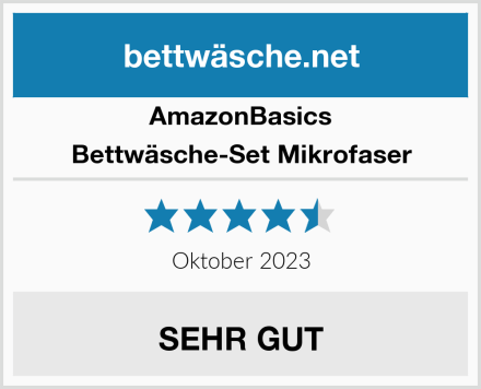 AmazonBasics Bettwäsche-Set Mikrofaser Test