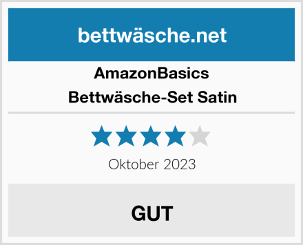 AmazonBasics Bettwäsche-Set Satin Test
