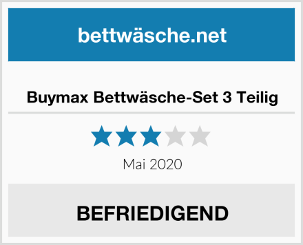  Buymax Bettwäsche-Set 3 Teilig Test