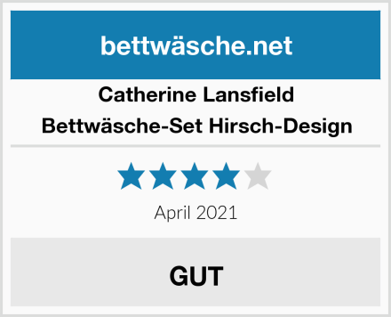 Catherine Lansfield Bettwäsche-Set Hirsch-Design Test