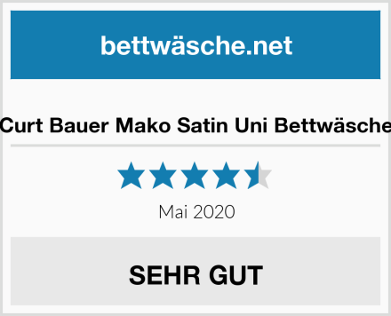  Curt Bauer Mako Satin Uni Bettwäsche Test