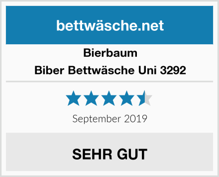 Bierbaum Biber Bettwäsche Uni 3292 Test