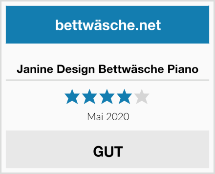  Janine Design Bettwäsche Piano Test