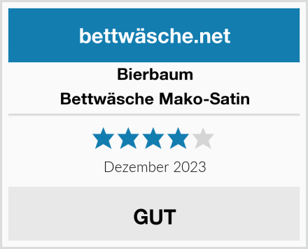 Bierbaum Bettwäsche Mako-Satin Test