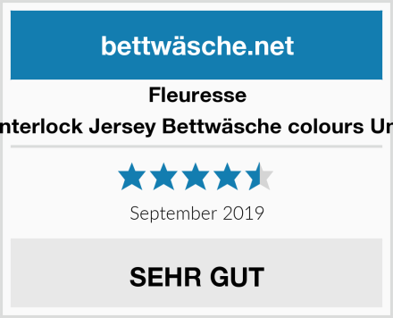 Fleuresse Interlock Jersey Bettwäsche colours Uni Test