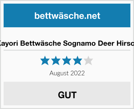 Kayori Bettwäsche Sognamo Deer Hirsch Test