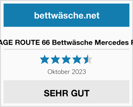  BERONAGE ROUTE 66 Bettwäsche Mercedes Rot Grau Test