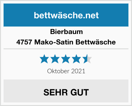 Bierbaum 4757 Mako-Satin Bettwäsche Test
