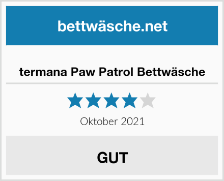  termana Paw Patrol Bettwäsche Test