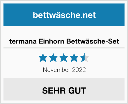  termana Einhorn Bettwäsche-Set Test