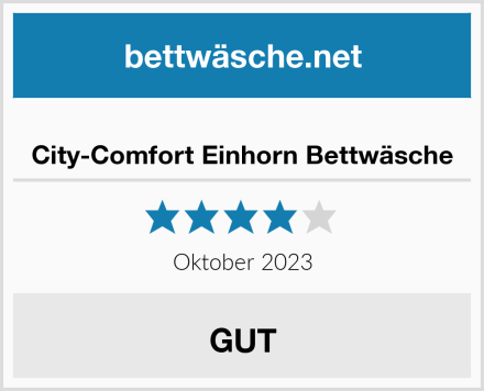  City-Comfort Einhorn Bettwäsche Test