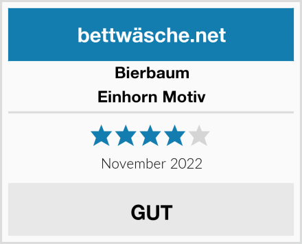Bierbaum Einhorn Motiv Test