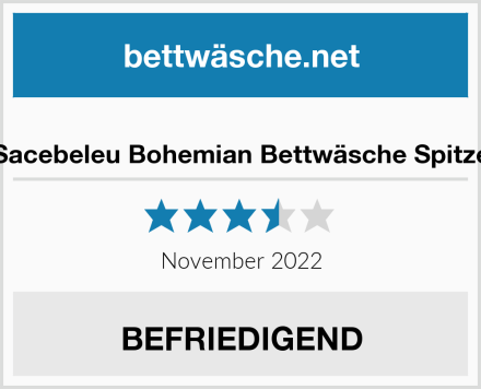  Sacebeleu Bohemian Bettwäsche Spitze Test