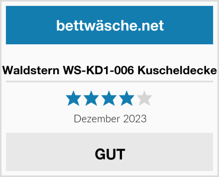  Waldstern WS-KD1-006 Kuscheldecke Test