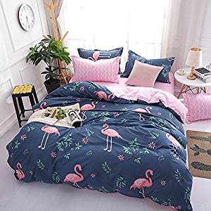 Bettwäsche mit Flamingos
