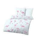 Bettwäsche mit Flamingos